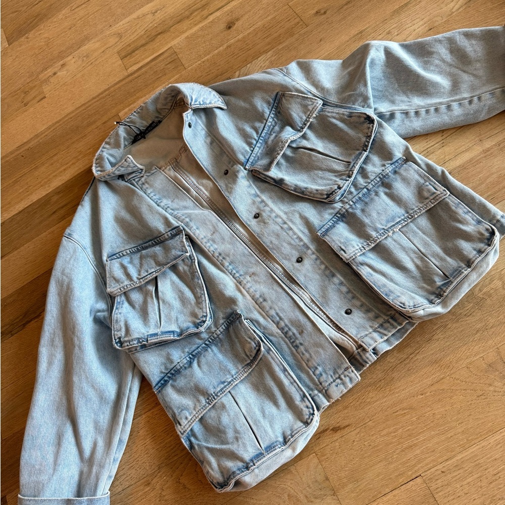 Zara Women's Oversized Denim Jacket XS - Picture 3 of 7